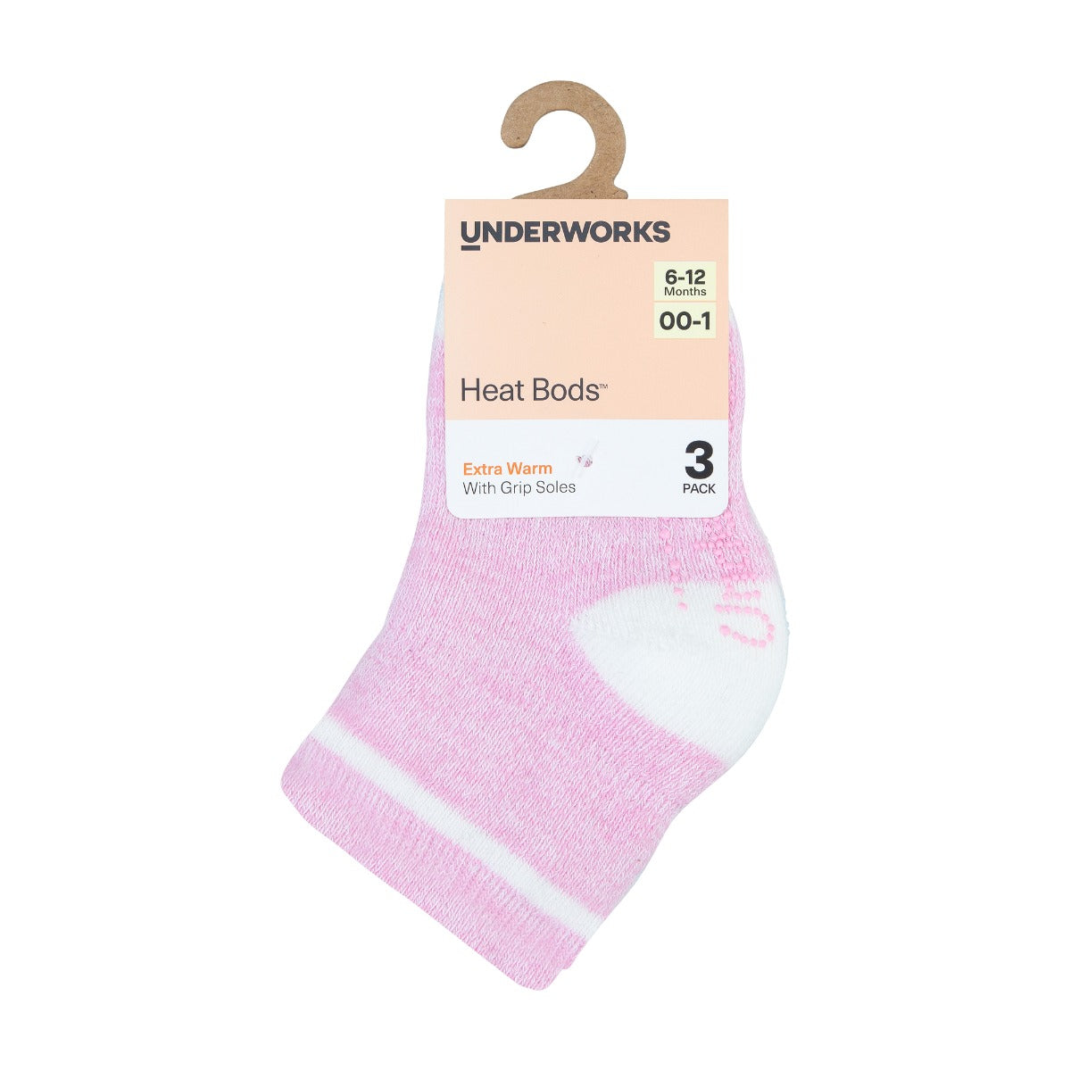 Baby Heat Bods Stay On Cushion Crew 3 Pack