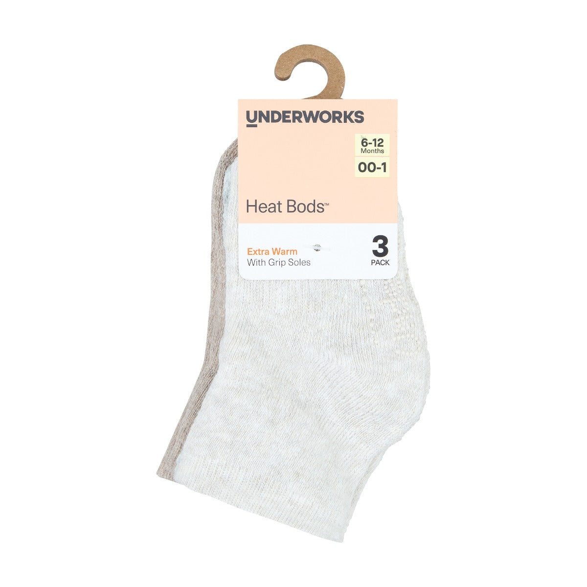 Baby Heat Bods Stay On Cushion Crew 3 Pack