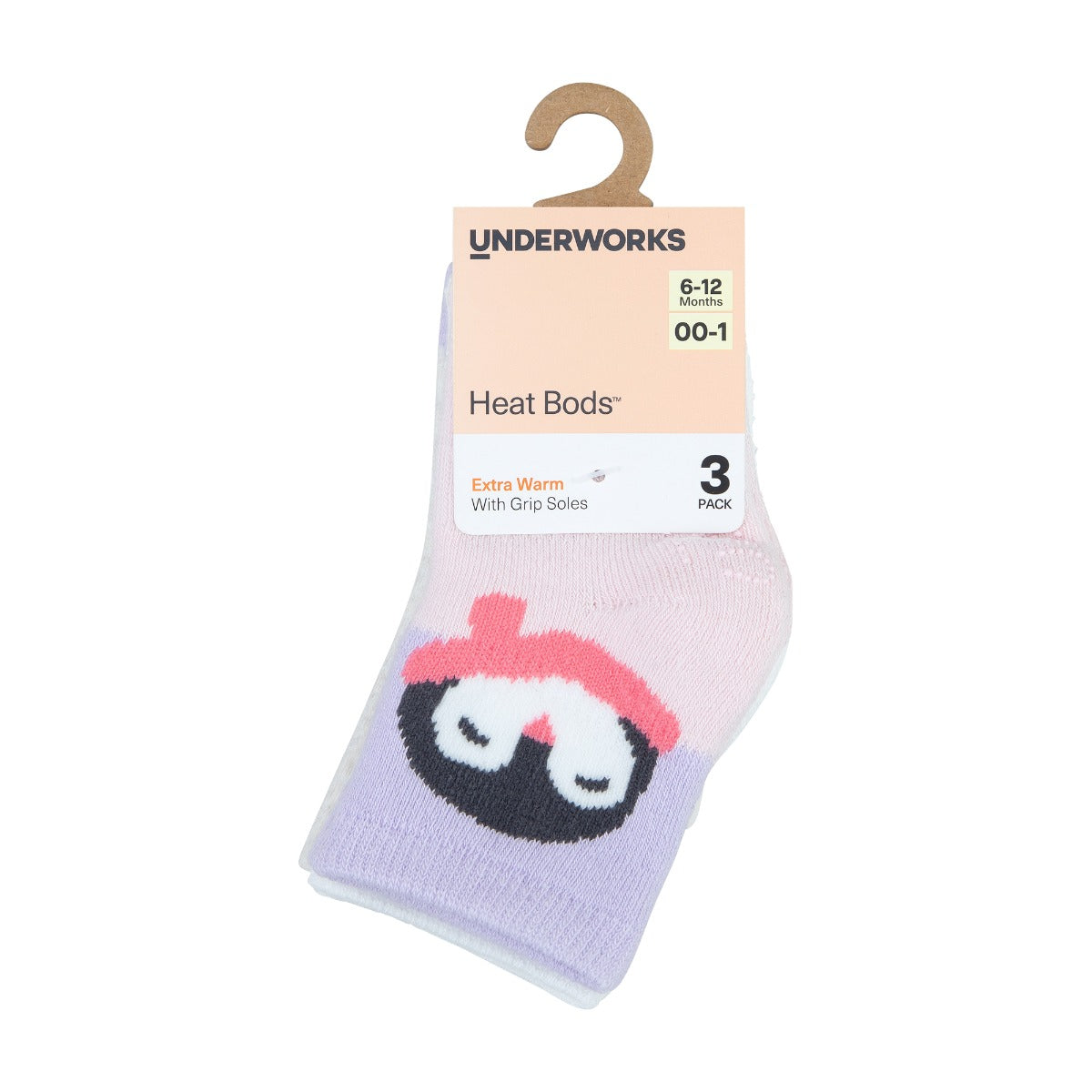 Baby Heat Bods Stay On Cushioned Crew 3 pack