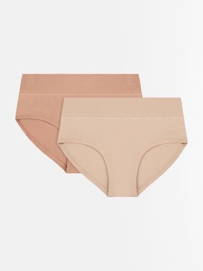 Women's Modal Smooth Lines Midi Brief 2 Pack