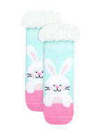 Kids Pink Single Heat Bods Sherpa Sock | Underworks