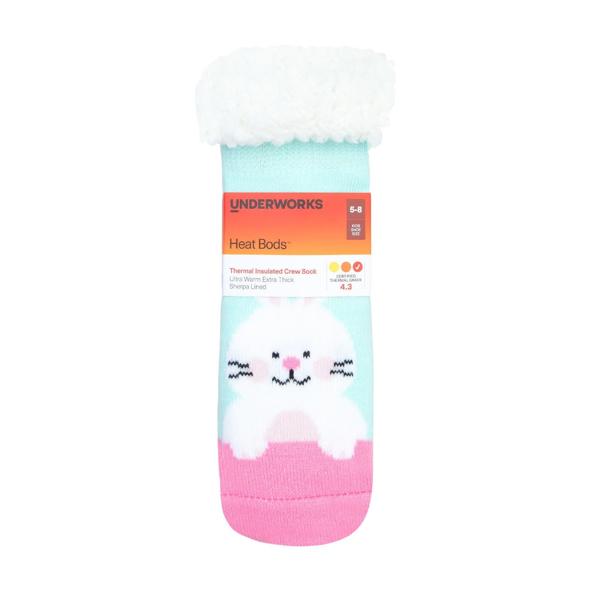 Kids Heat Bods Sherpa Lined Sock