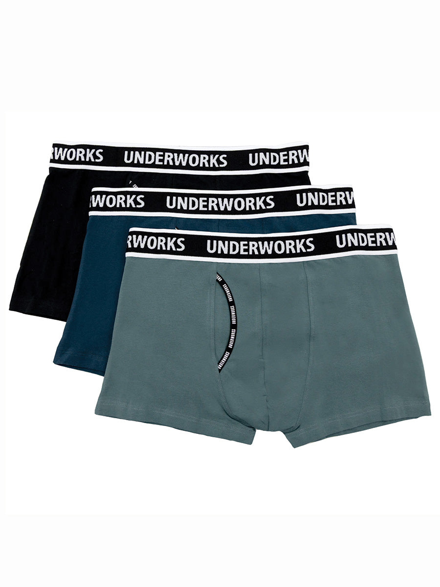 Men's Fly Front Trunk 3 Pack (Spaceman)
