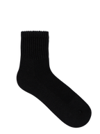 Mens All Day Socks Mid Crew Walking Sock - Black - Underworks