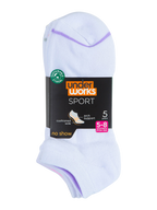 Women's No Show Sport Socks 5 Pack