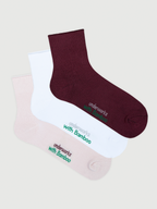 Women's Bamboo Ankle Boot Sock 3 Pack