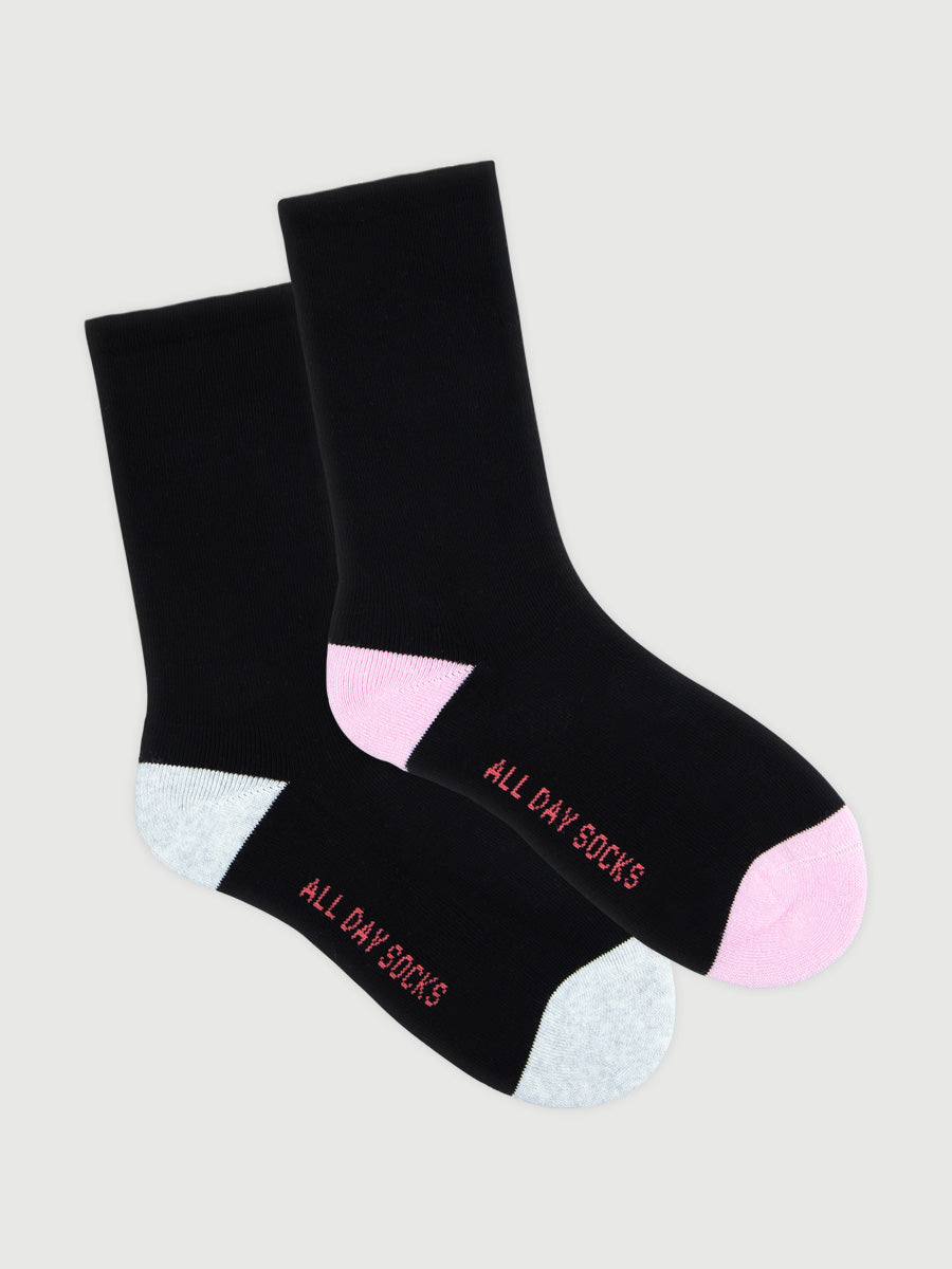 Women's All Day Cotton Rich Cushioned Crew Socks 2 Pack
