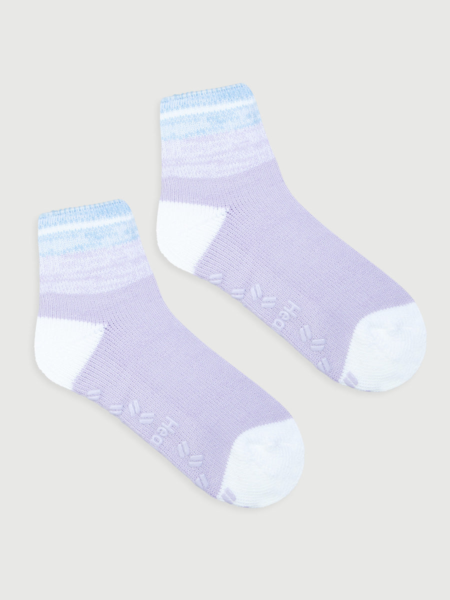 Women's Heat Bods Brushed Quarter Crew Socks 1 Pack