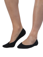 womens black invisible footlets 3 Pack - underworks