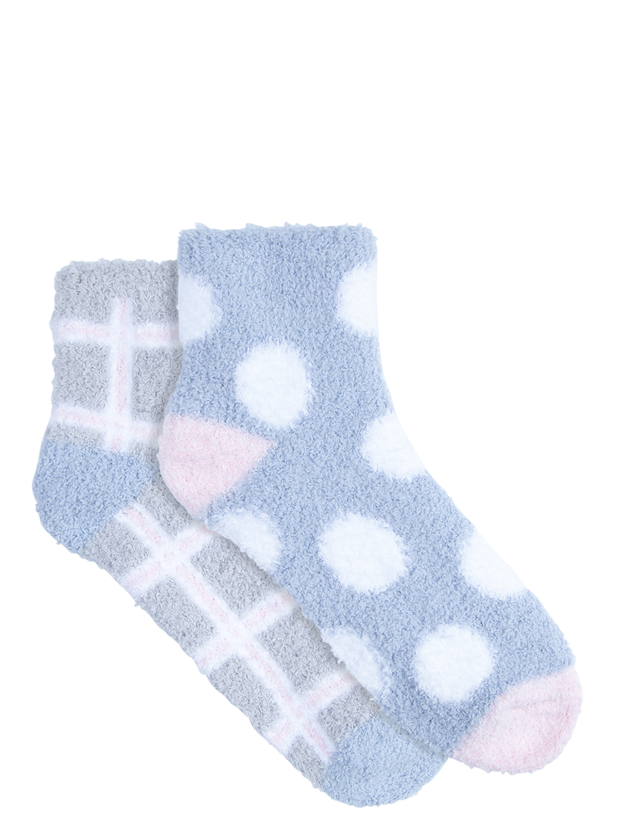 Women's Marshmallow Ankle Bed Socks 2 Pack