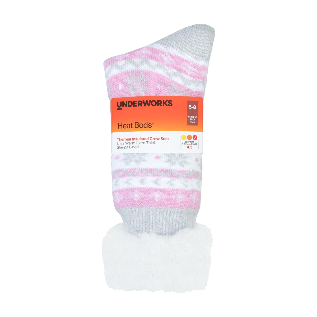 Women's Heat Bods Sherpa Lined Crew