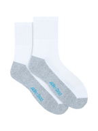 White Mens All Day Mid Crew Socks