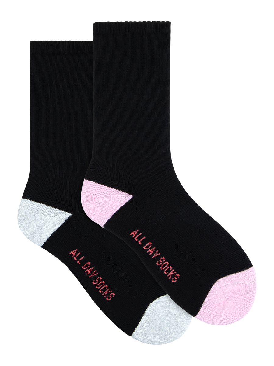 Women's All Day Cotton Rich Cushion Crew Socks 2 Pack