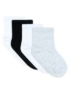 Baby Lightweight Quarter Crew Socks 4 Pack