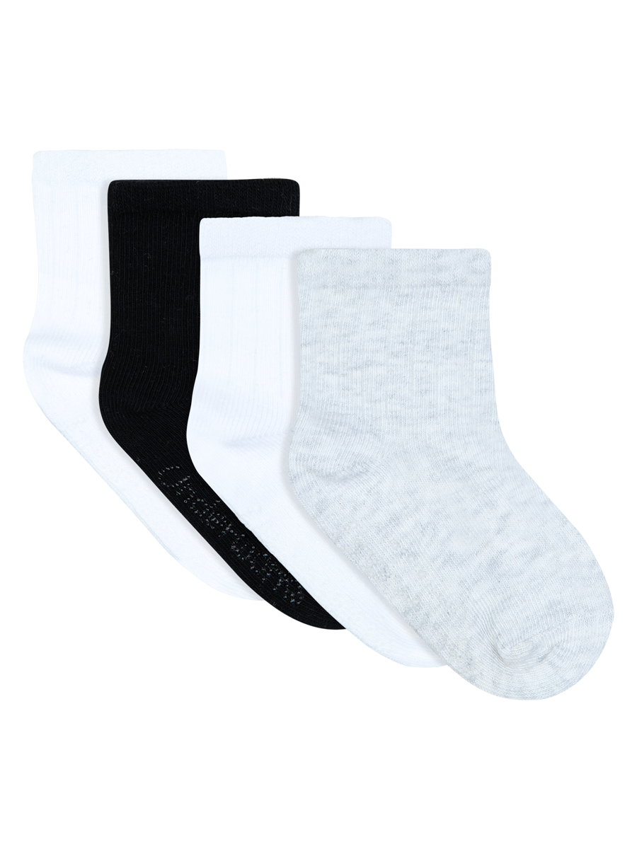 Baby Lightweight Quarter Crew Socks 4 Pack