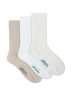Women's Viscose Derived Bamboo Lightweight Crew Socks 3 Pack