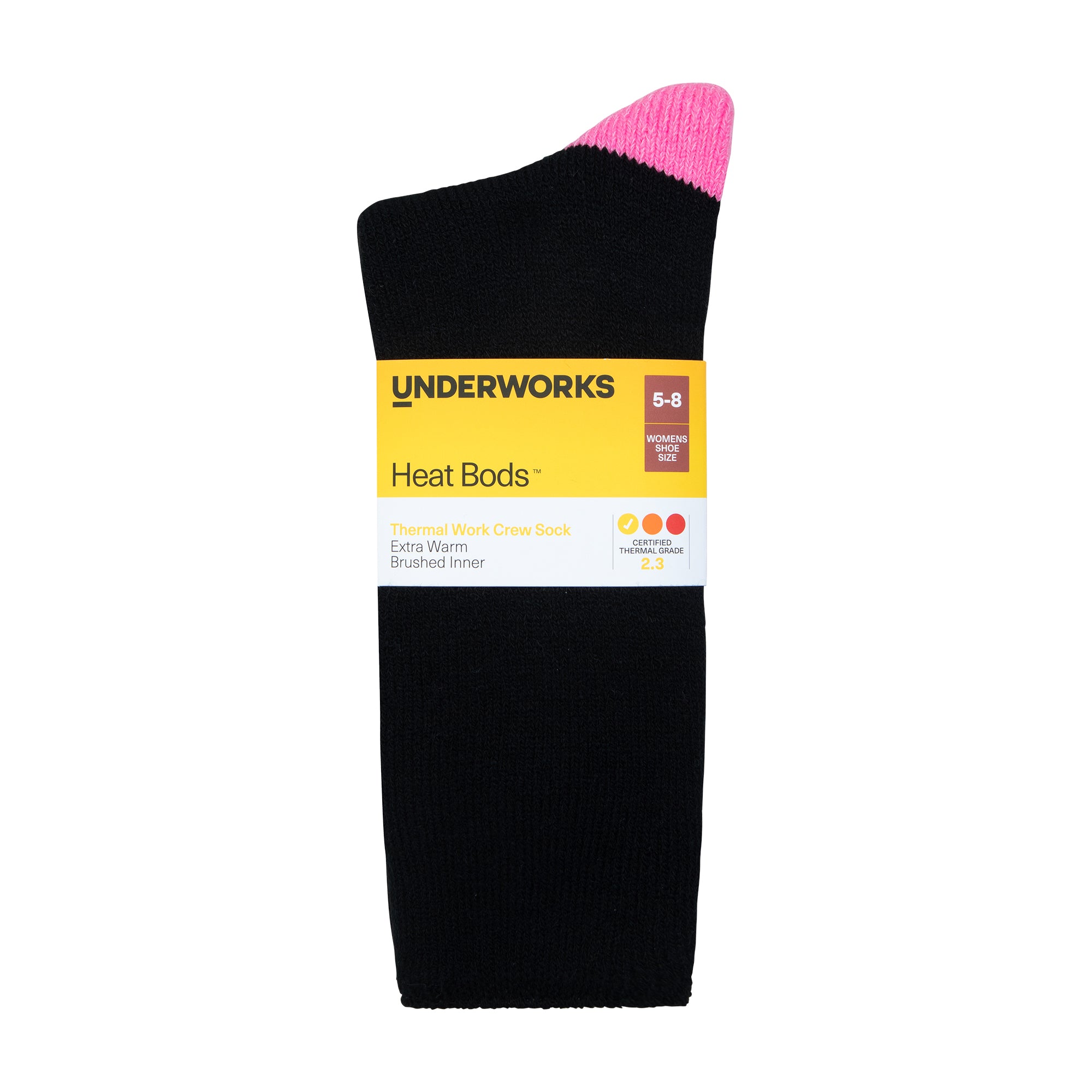 Women's Heat Bods Brushed Work Socks 1 Pack