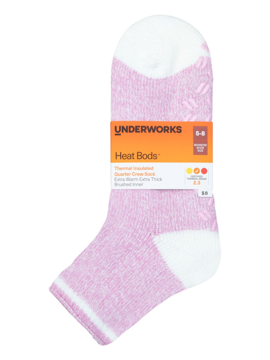 Women's Heat Bods Brushed Qtr Crew