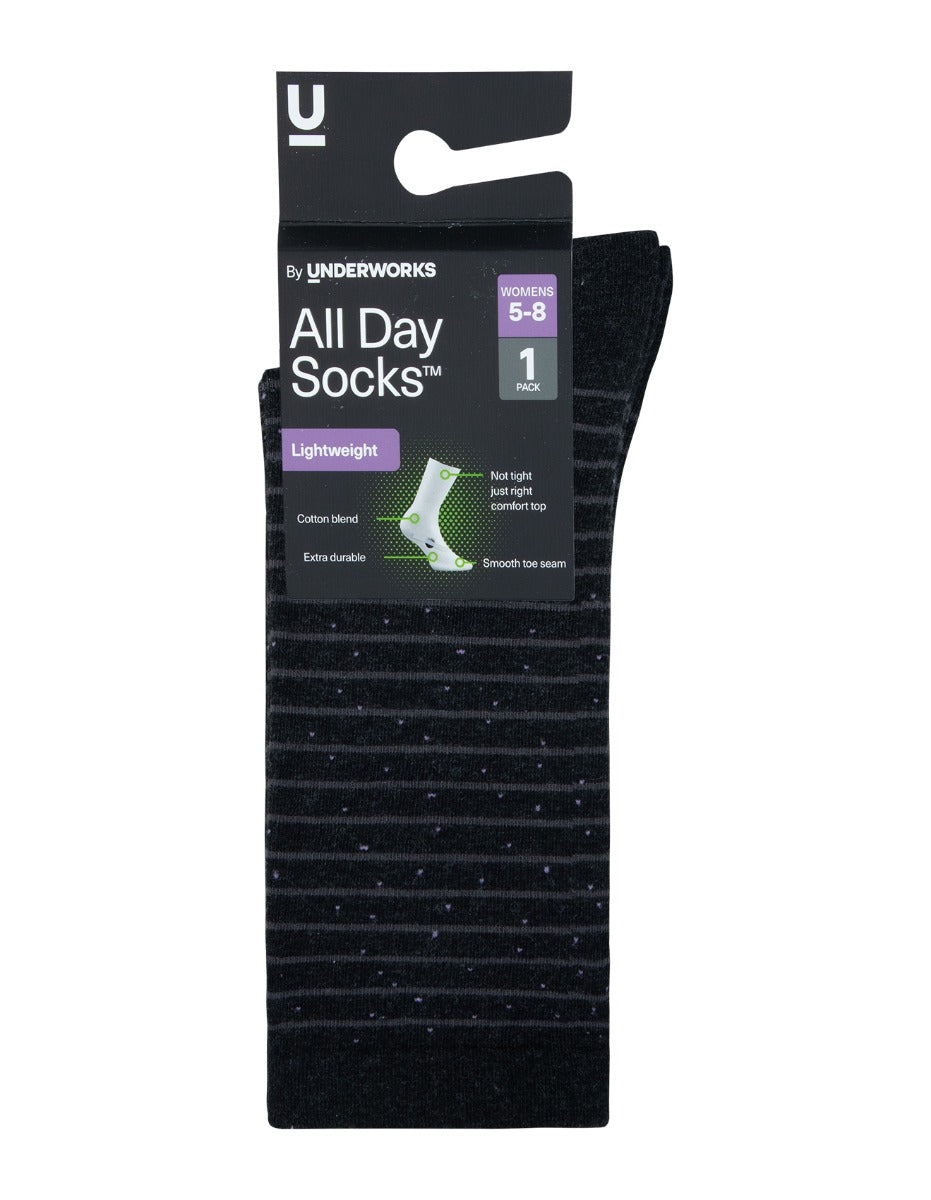 Women's All Day Lightweight Crew Socks 1 Pack
