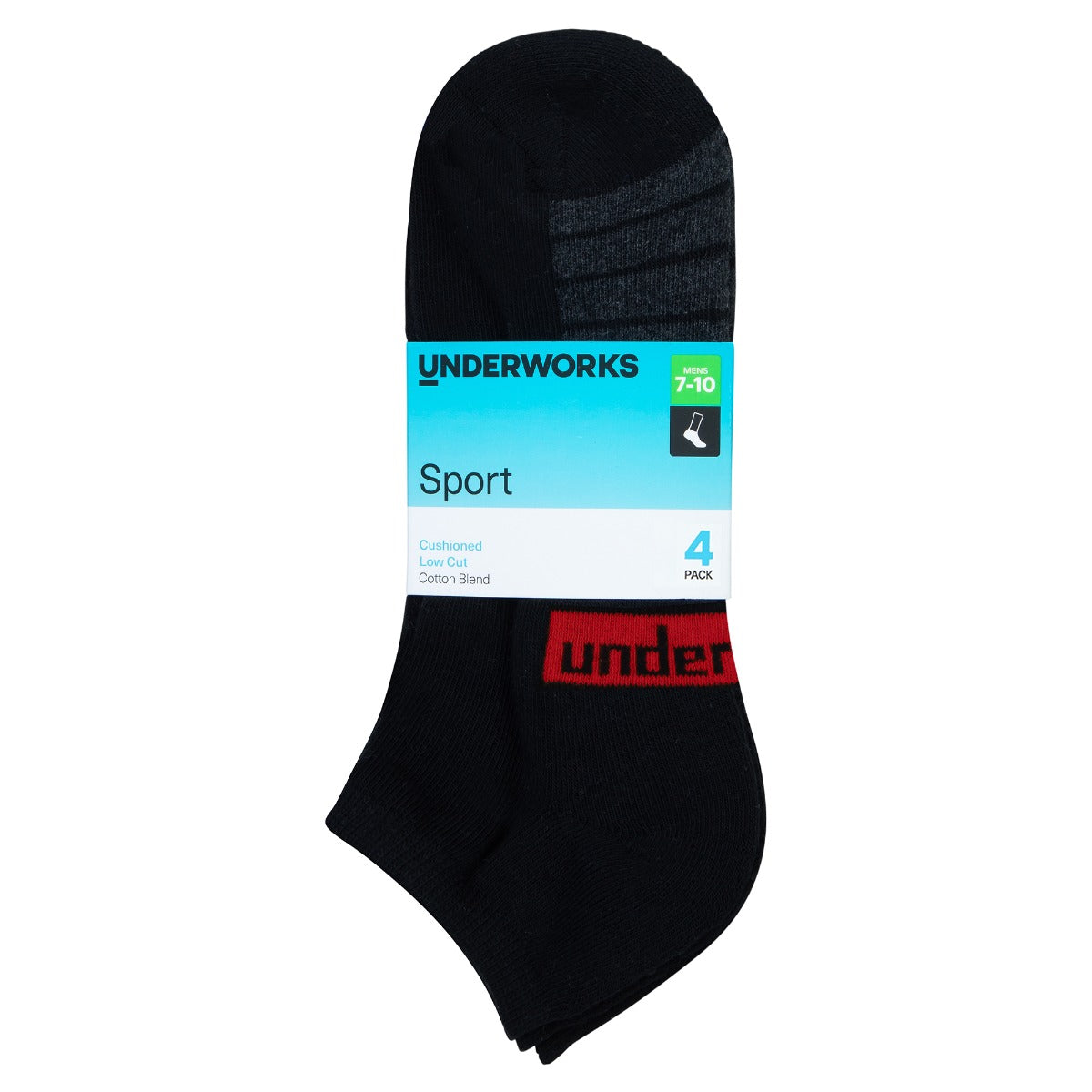 Men's Low Cut Sport Socks 4 Pack