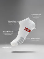 Men's Sport Cushioned low Cut Socks 4 Pack