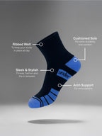 Kids Cushioned Sport Quarter Crew 5 Pack