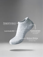 Women's Bamboo No Show Sneaker Sock 3 Pack