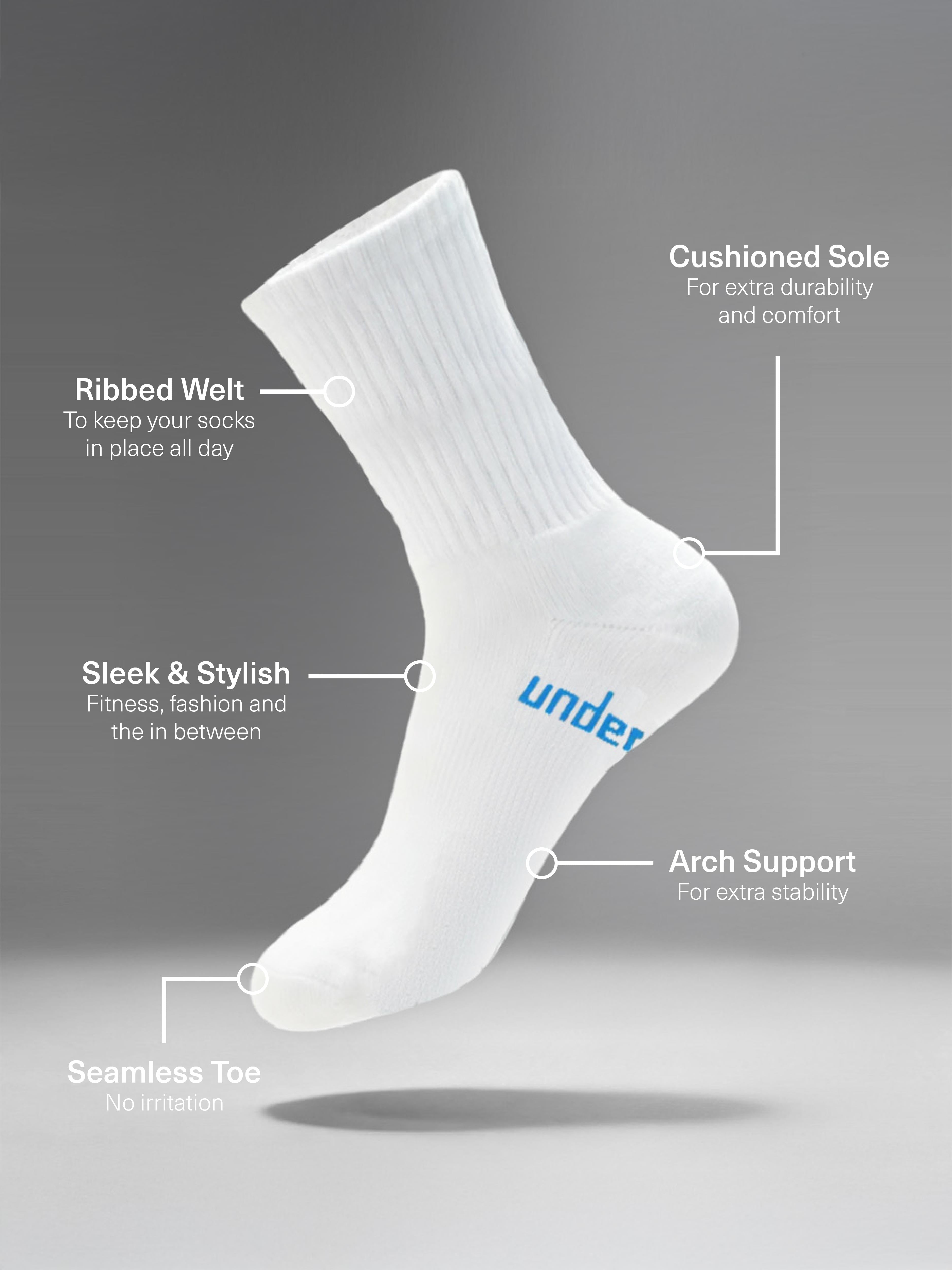 Men's Sport Cushioned Crew 4 Pack