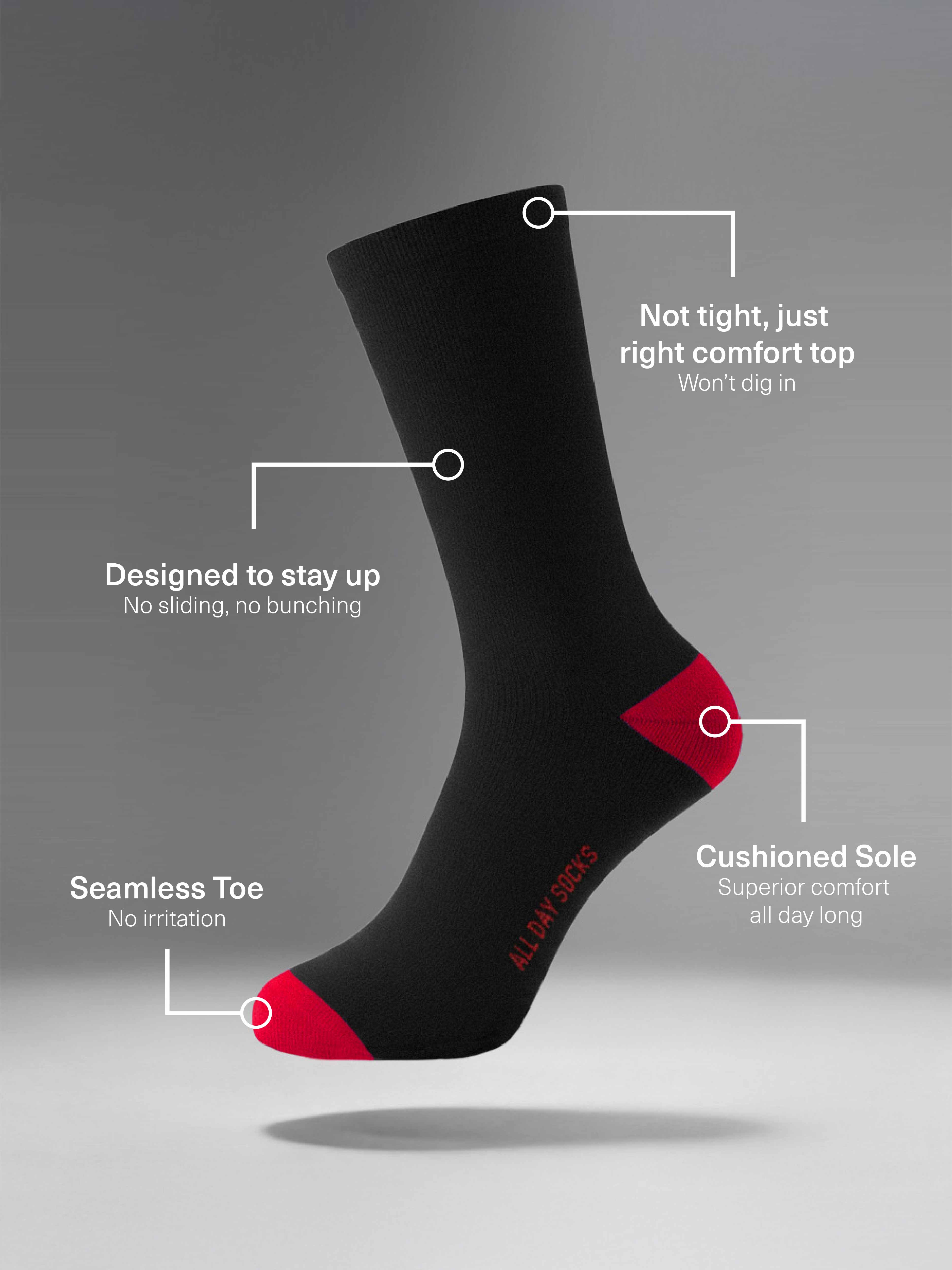 Men's All Day Cotton Rich Cushioned Crew 2 Pack