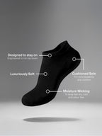 Women's Bamboo No Show Sneaker Sock 3 Pack