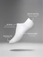 Men's Cushioned No Show Sneaker Socks 4 Pack