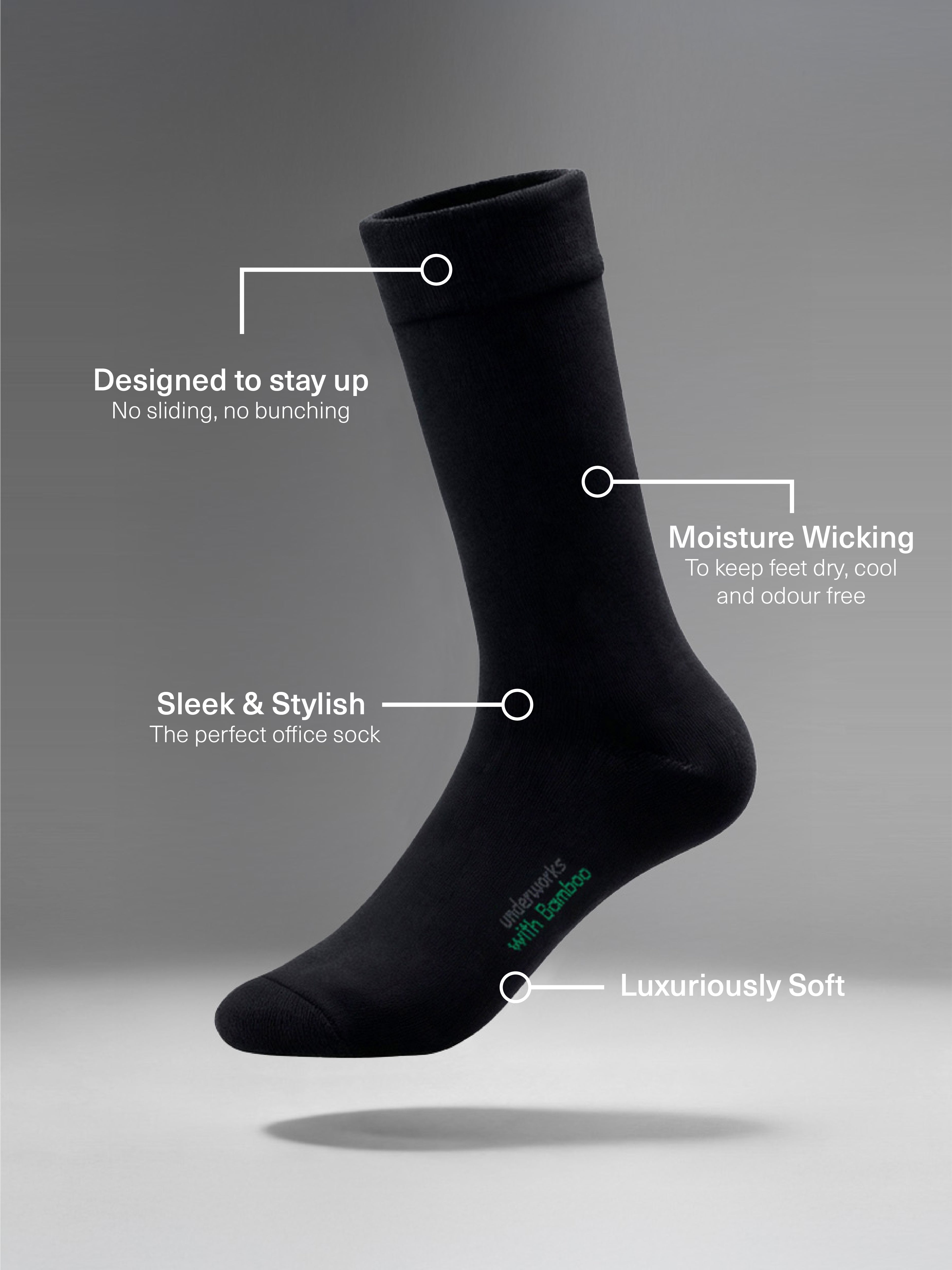 Men's Bamboo Casual Crew 3 Pack