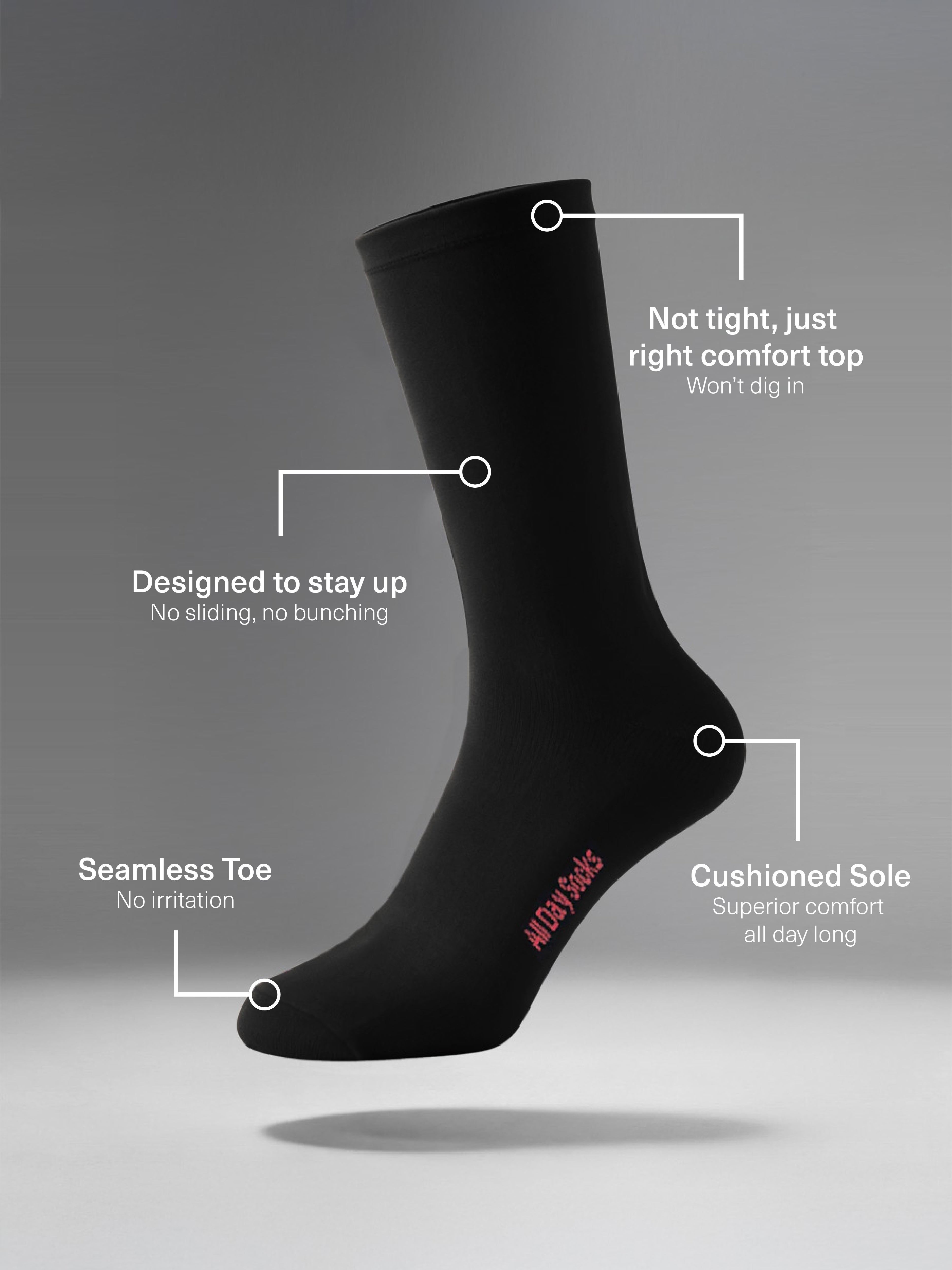 Women's All Day Cotton Rich Cushioned Crew Socks 2 Pack