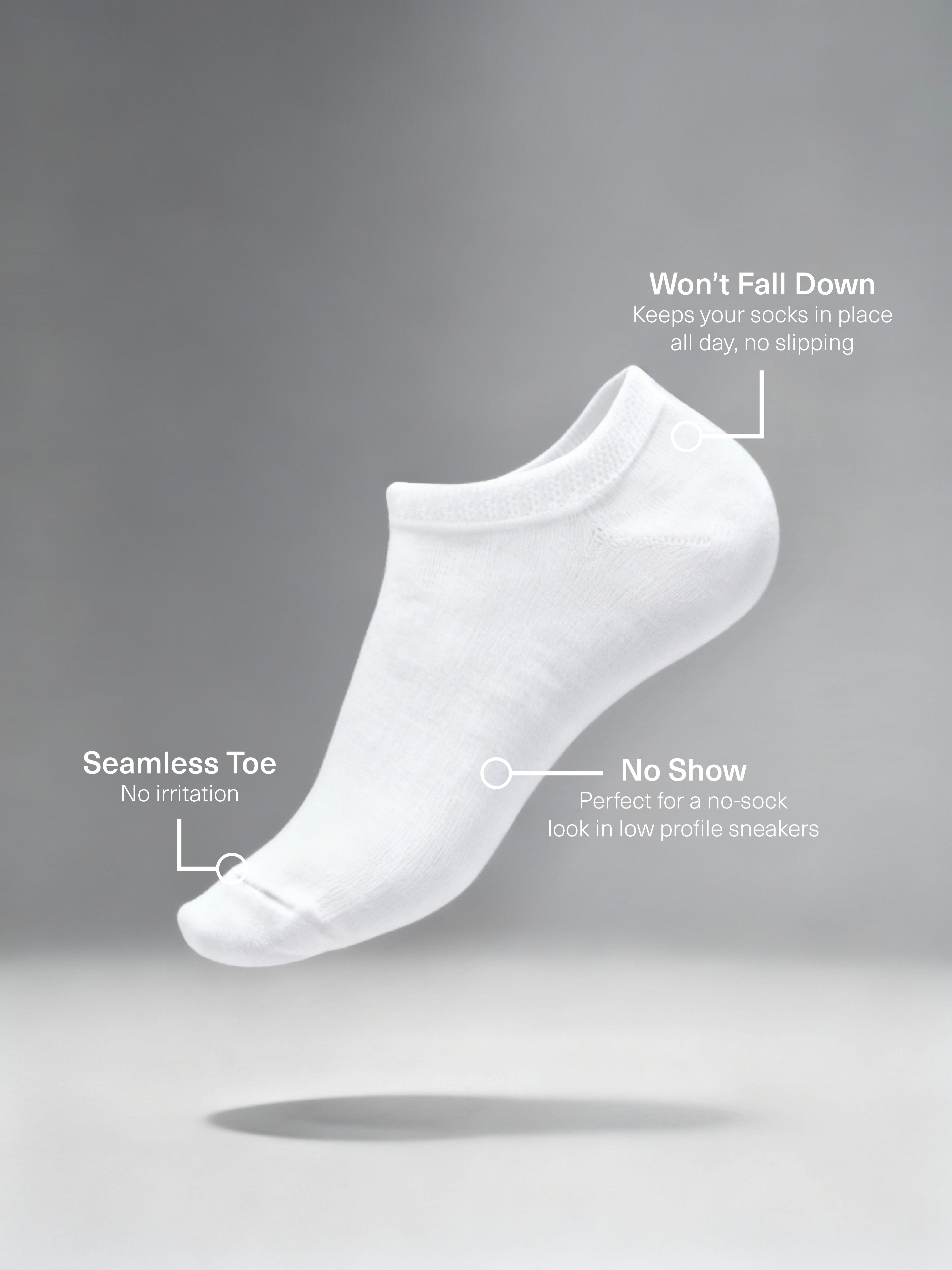 Women's Stay On Sneaker No Show Socks 5 Pack