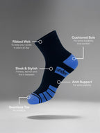 Kids Cushioned Sport Quarter Crew 5 Pack