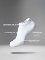 Women's Bamboo No Show Sneaker Sock 3 Pack