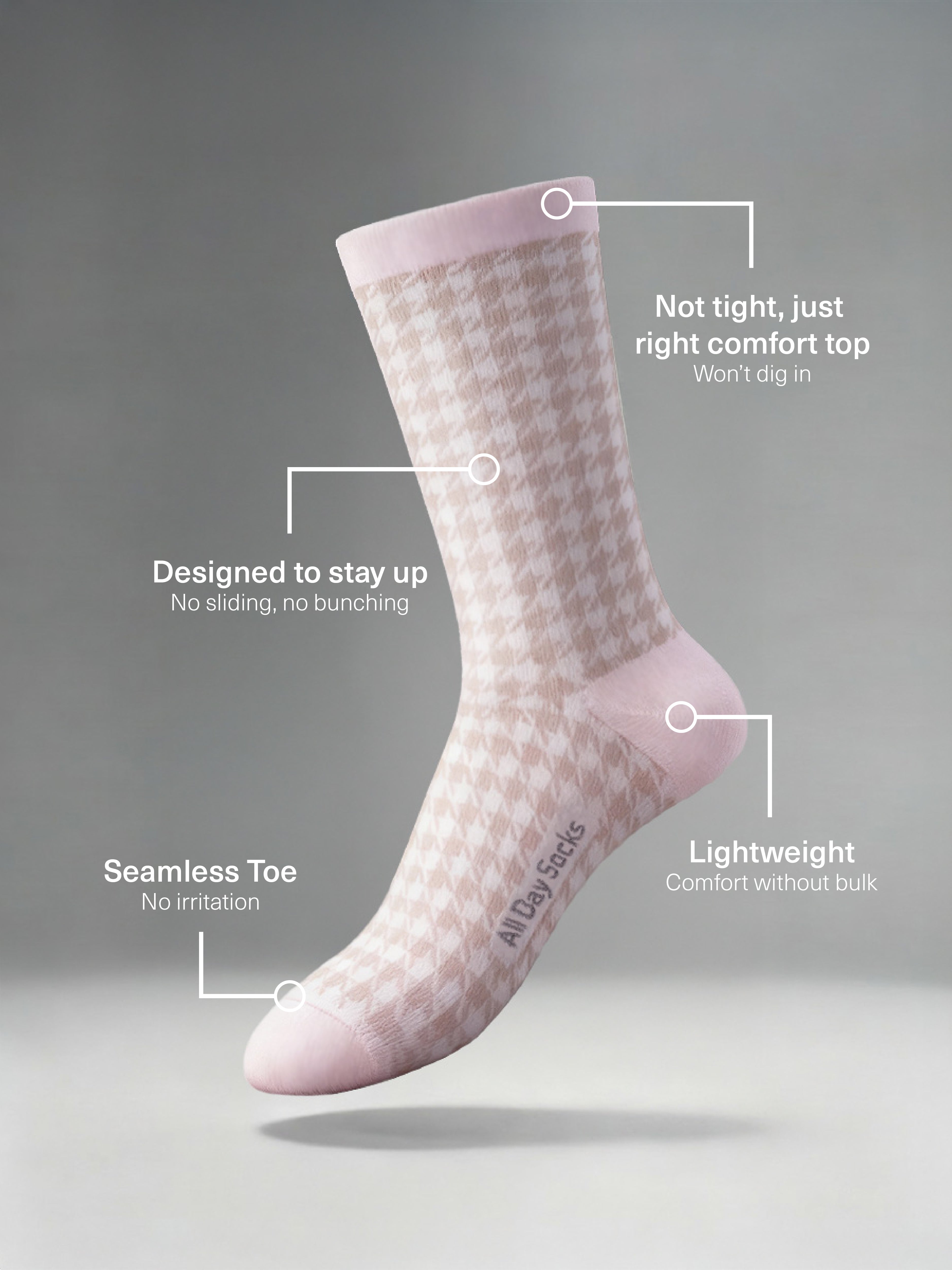 Women's All Day Lightweight Crew Socks 1 Pack