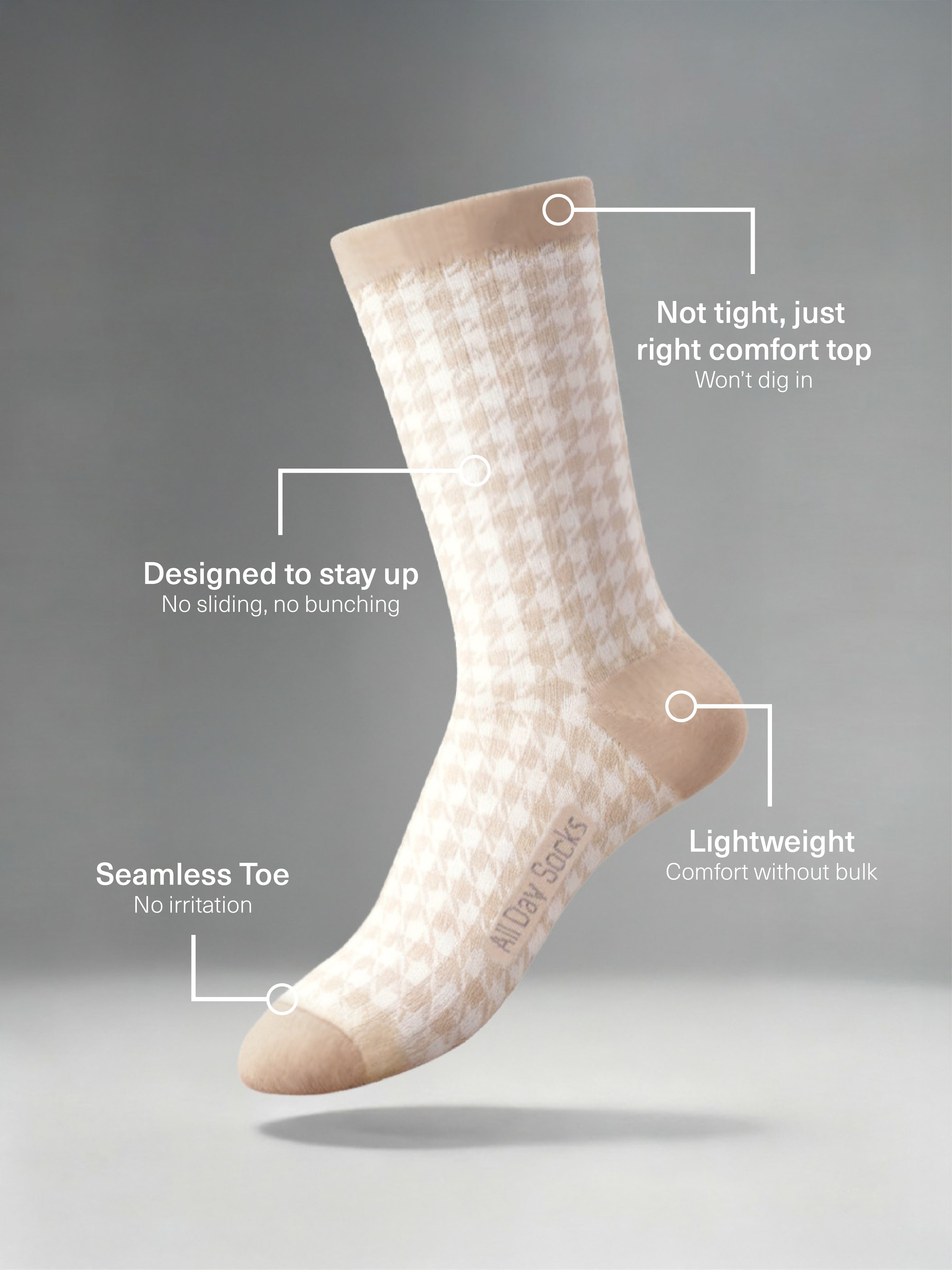 Women's All Day Lightweight Crew Socks 1 Pack