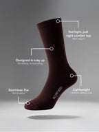 Men's All Day Fine Textured Crew Socks 2 Pack