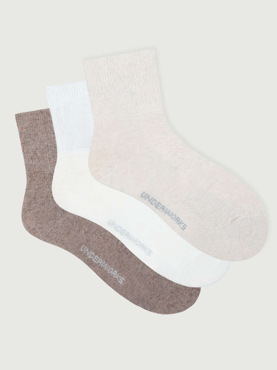 Women's Heat Bods Wool Ribbed Boot Sock 3 Pack