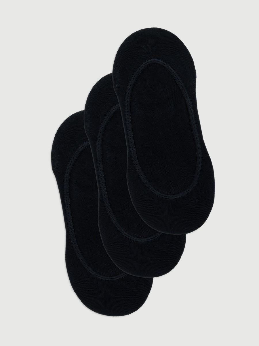 Women's Invisible Stay On Footlets 3 Pack