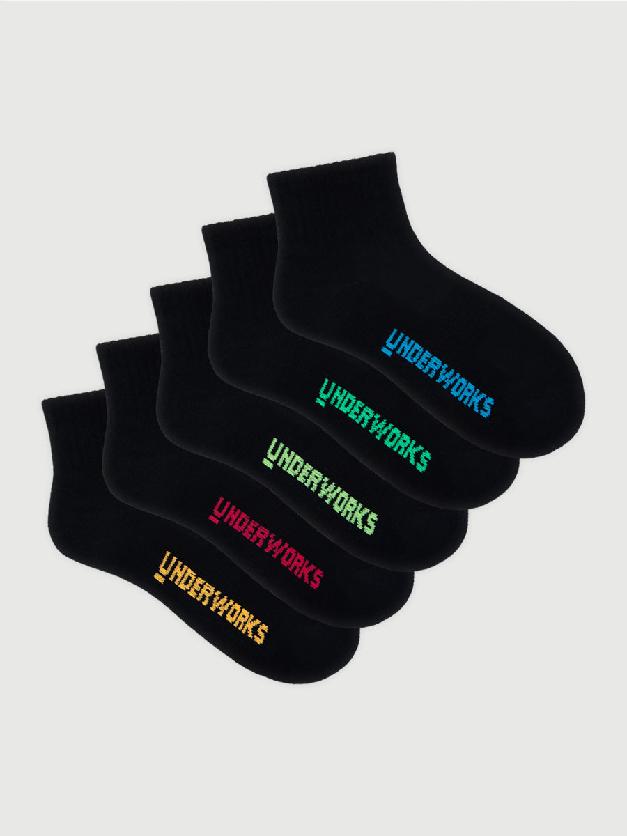 Kids Lightweight Quarter Crew 5 Pack