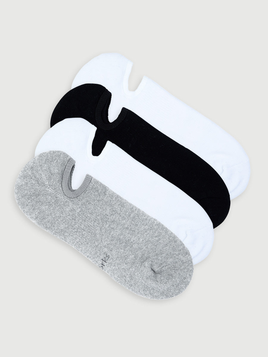 Men's Cushioned No Show Sneaker Socks 4 Pack