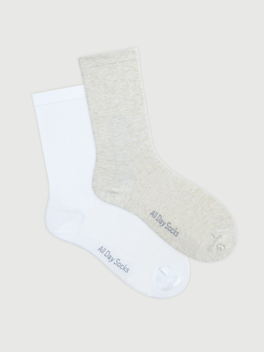 Women's All Day Lightweight Crew Socks 2 Pack