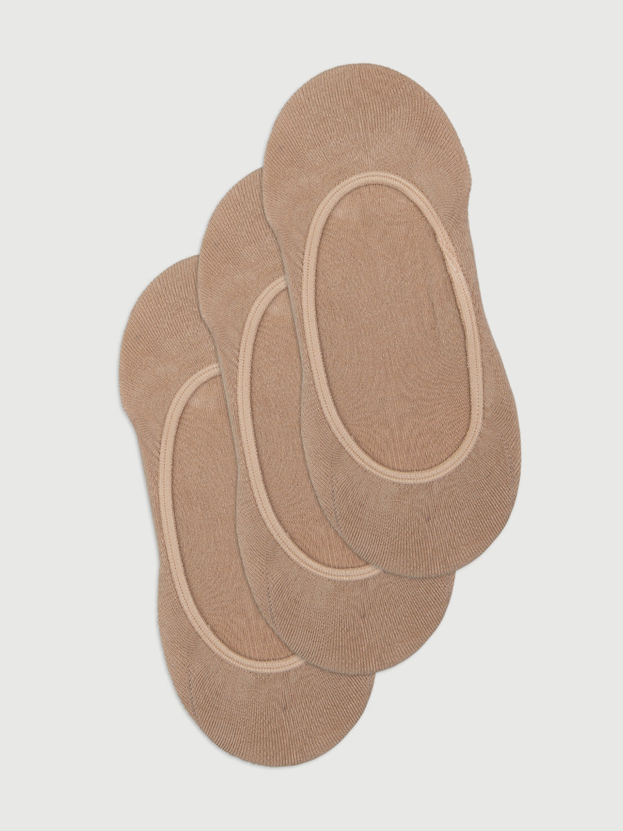 Women's Invisible Stay On Footlets 3 Pack