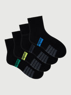 Men's Sports Cushioned Quarter Crew 4 Pack