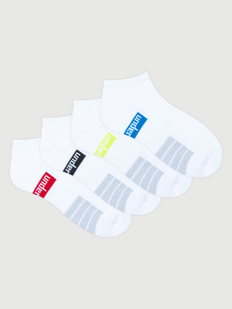 Men's Sport Cushioned low Cut Socks 4 Pack