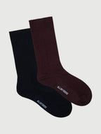 Men's All Day Fine Textured Crew Socks 2 Pack