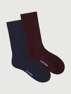 Men's All Day Fine Textured Crew Socks 2 Pack