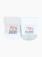 Baby Terry Turnover Socks 2 Pack